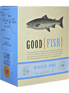 Вино Good Fish белое сухое, 3л
