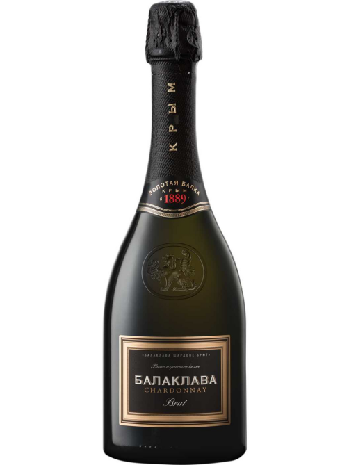 Вино игристое Балаклава Шардоне белое брют, 0.75л