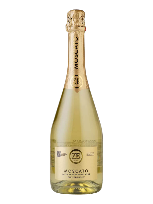 Вино игристое ZB Wine Moscato белое полусладкое, 0.75л