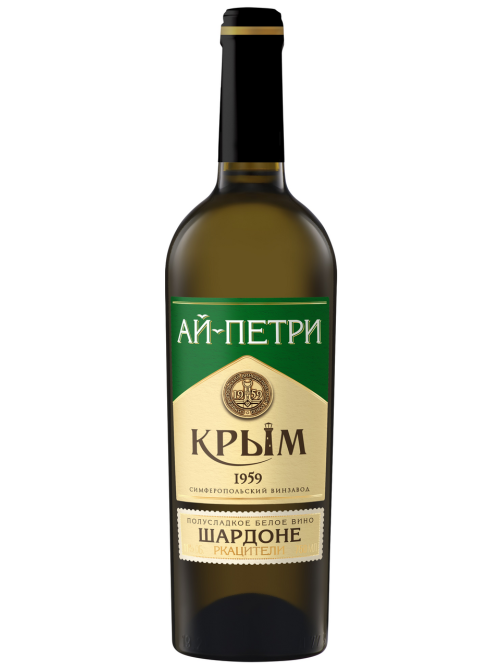 Вино Ай-Петри Шардоне-Ркацители белое полусладкое, 0.75л