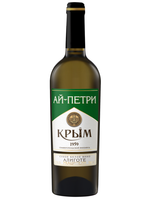 Вино Ай-Петри Алиготе Ркацители белое сухое, 0.75л