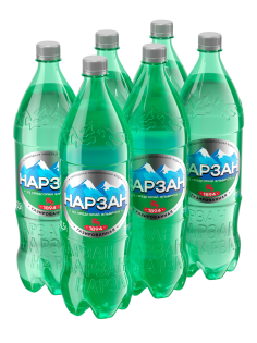 Вода Нарзан минеральная лечебно-столовая газированная, 1.5л x 6 шт