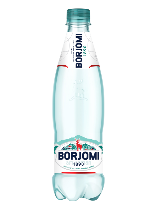 Вода Borjomi минеральная природная лечебно-столовая газированная, 500мл x 12 шт