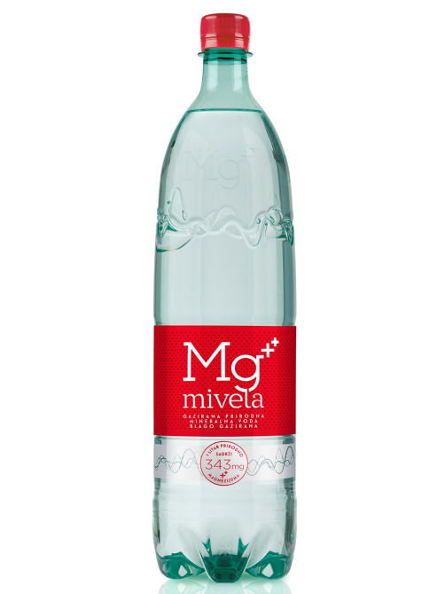 Вода Mivela Mg++ минеральная лечебно-столовая газированная, 1л x 6 шт