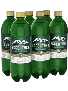 Вода Ессентуки №17 минеральная газированная, 750мл x 6 шт