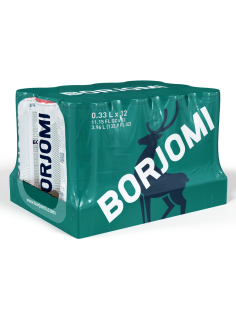 Вода Borjomi минеральная природная лечебно-столовая газированная, 330мл x 12 шт
