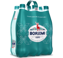 Вода Borjomi минеральная природная лечебно-столовая газированная, 750мл x 6 шт