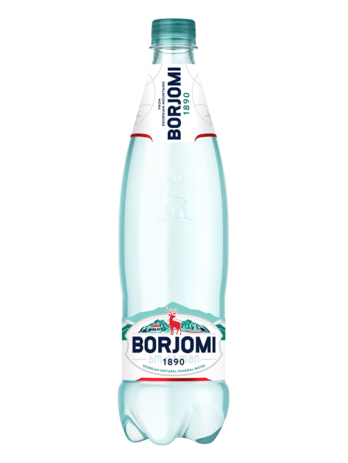 Вода Borjomi минеральная природная лечебно-столовая газированная, 750мл