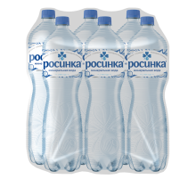Вода Росинка Липецкая минеральная столовая газированная, 1.5л x 6 шт