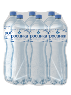Вода Росинка Липецкая минеральная столовая газированная, 1.5л x 6 шт