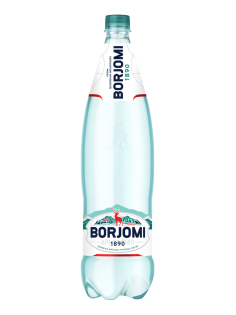 Вода Borjomi минеральная природная лечебно-столовая газированная, 1.25л