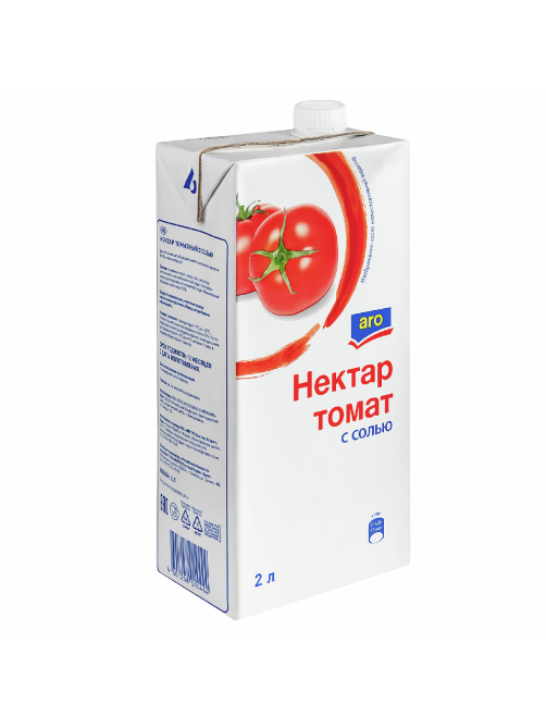aro Нектар томатный с солью, 2л x 6 шт