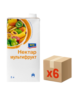 aro Нектар мультифруктовый, 2л x 6 шт
