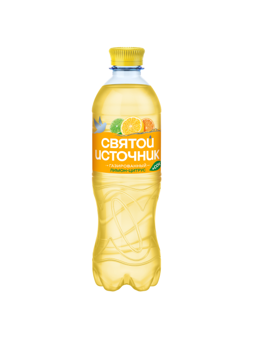 Вода сокосодержащая Святой Источник со вкусом цитрусов и витаминами газированная, 500мл