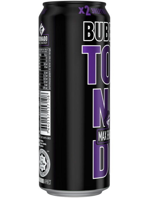 Напиток энергетический Tornado Max Energy Bubble, 450мл