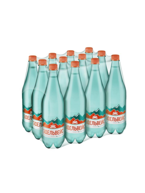 Вода Эдельвейс минеральная газированная, 1л