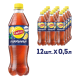 Холодный чай Lipton лимон черный газированный, 500мл x 12 шт