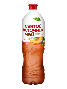 Холодный чай Святой Источник черный персик-жасмин, 1л