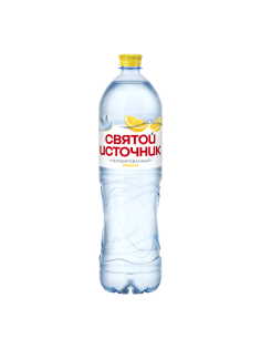 Вода Святой Источник питьевая негазированная лимон, 1.5л