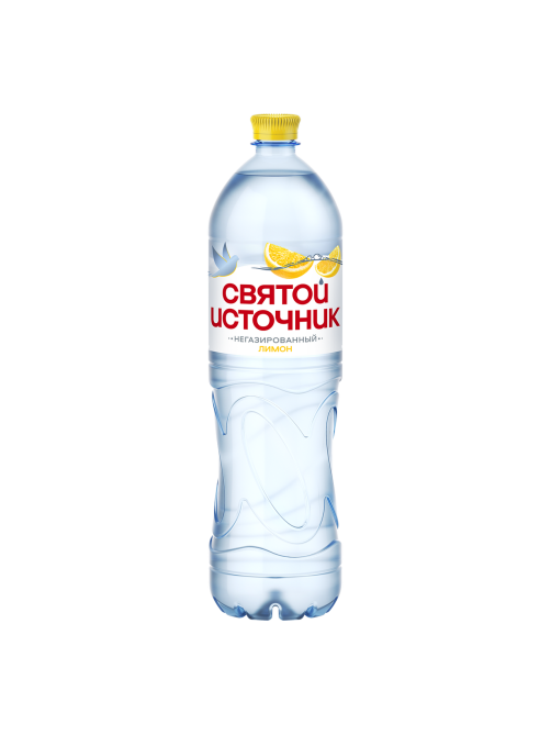 Вода Святой Источник питьевая негазированная лимон, 1.5л