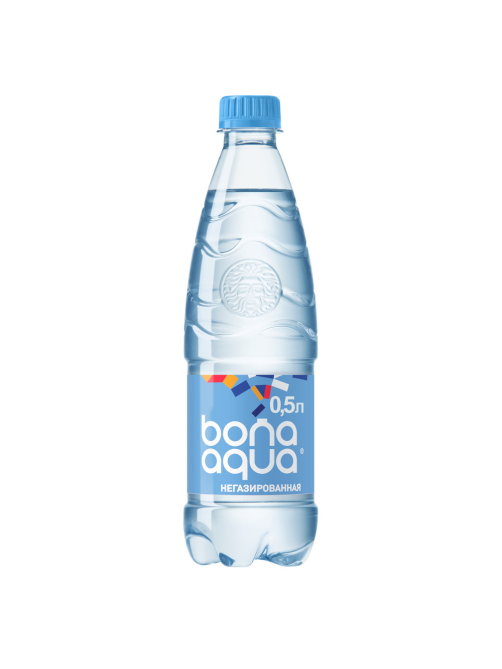 Вода BonaAqua питьевая негазированная, 500мл x 24 шт