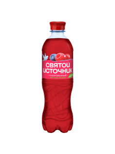 Вода сокосодержащая Святой Источник со вкусом лесных ягод и витаминами газированная, 500мл