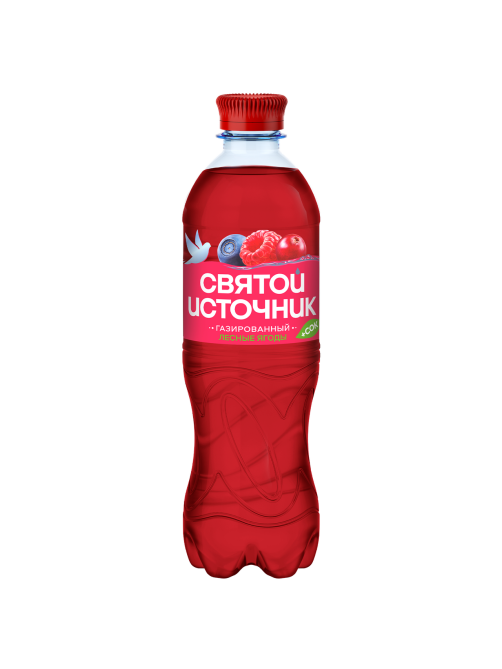 Вода сокосодержащая Святой Источник со вкусом лесных ягод и витаминами газированная, 500мл
