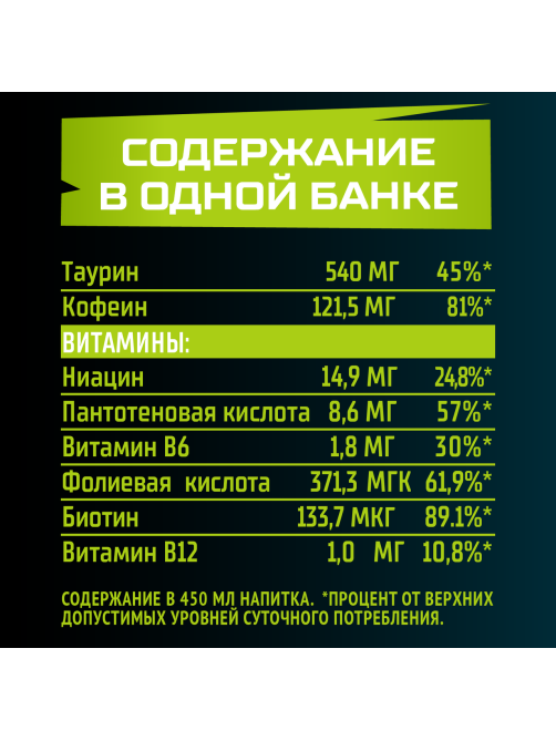 Энергетический напиток Flash Up Energy Lime Mint, 450мл