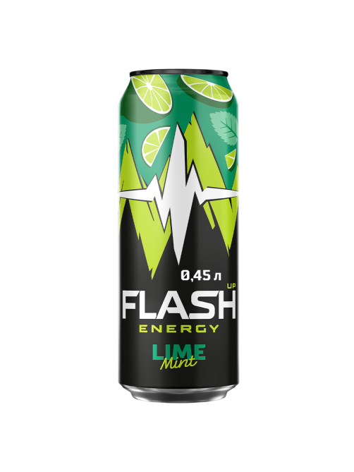 Энергетический напиток Flash Up Energy Lime Mint, 450мл