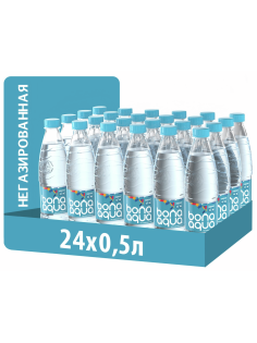 Вода BonaAqua питьевая негазированная, 500мл x 24 шт