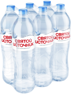 Вода Святой Источник питьевая негазированная, 1.5л x 6 шт