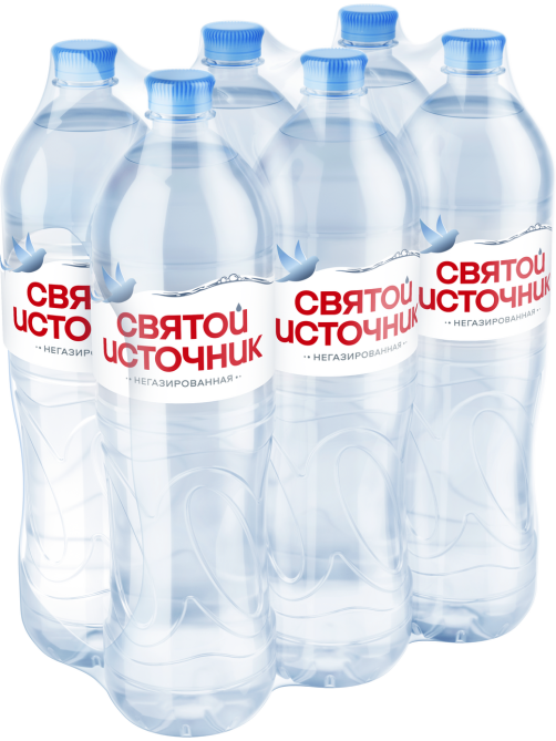 Вода Святой Источник питьевая негазированная, 1.5л x 6 шт