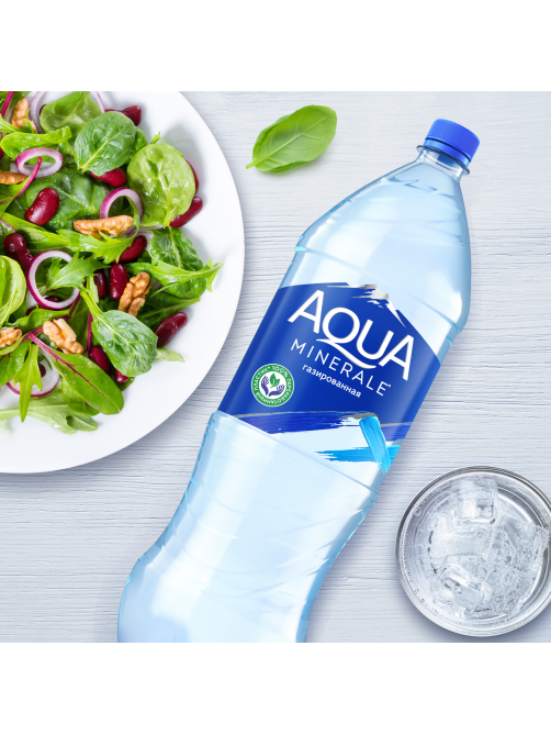 Вода Aqua Minerale питьевая газированная, 2л x 6 шт