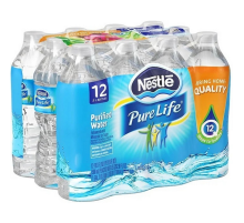 Вода Nestle Pure Life артезианская питьевая негазированная, 500мл x 12 шт