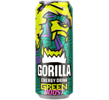 Напиток энергетический Gorilla Green Boost, 450мл
