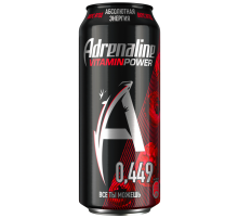 Энергетический напиток Adrenaline Rush Vitamin Power Ягодная энергия, 449мл