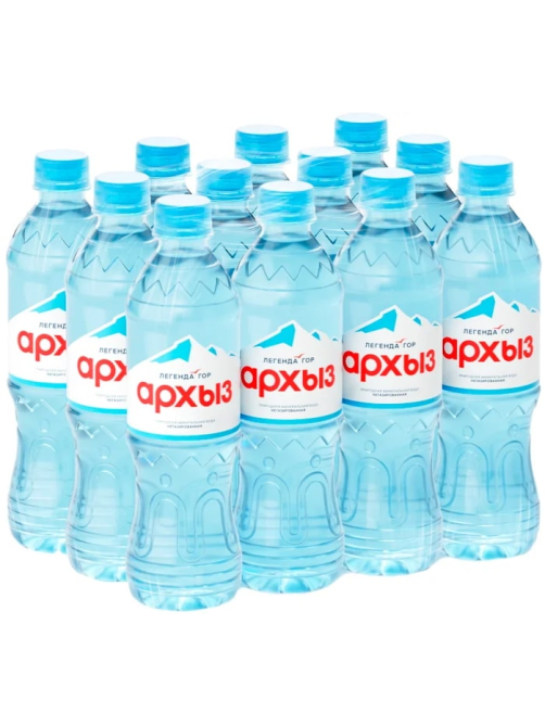 Вода Легенда гор Архыз питьевая негазированная, 500мл x 12 шт