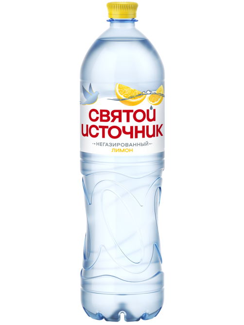 Вода Святой Источник питьевая негазированная лимон, 1.5л x 6 шт