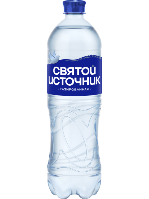 Вода Святой Источник питьевая газированная, 1л