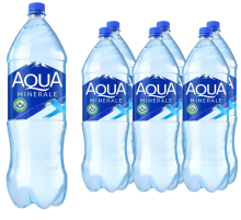 Вода Aqua Minerale питьевая газированная, 2л x 6 шт