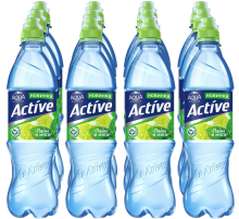 Вода Aqua Minerale Active лайм и мята негазированная, 500мл x 12 шт