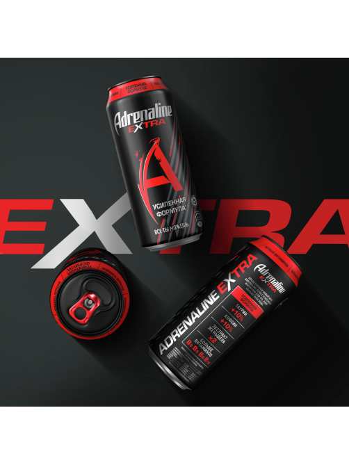 Напиток энергетический Adrenaline Rush Extra, 449мл