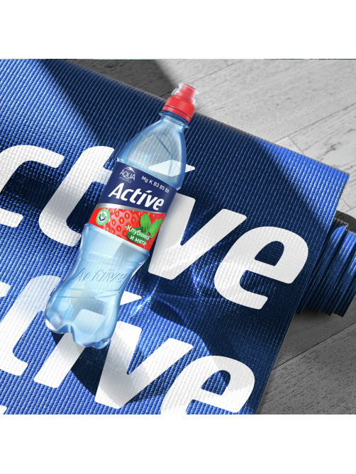 Вода Aqua Minerale Fresh Active с клубникой и мятой негазированная, 500мл