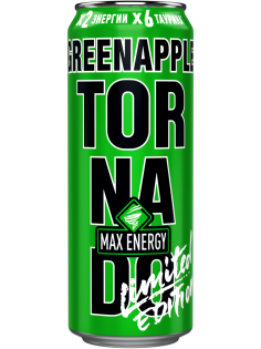 Энергетический напиток Tornado Max Energy яблоко, 450мл