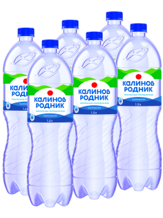 Вода Калинов Родник минеральная газированная, 1.5л x 6 шт