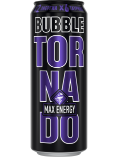 Напиток энергетический Tornado Max Energy Bubble, 450мл