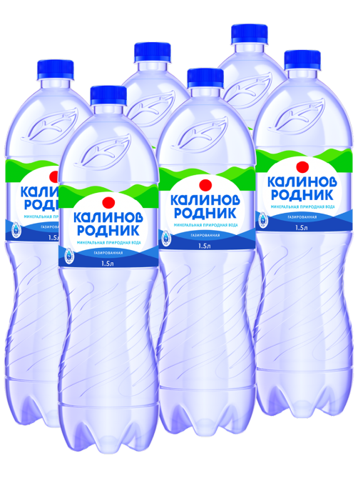 Вода Калинов Родник минеральная газированная, 1.5л