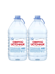 Вода Святой Источник питьевая негазированная, 5л x 2 шт