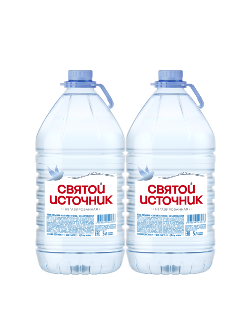 Вода Святой Источник питьевая негазированная, 5л x 2 шт