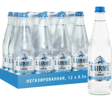 Вода Sairme родниковая негазированная стекло, 500мл x 12 шт